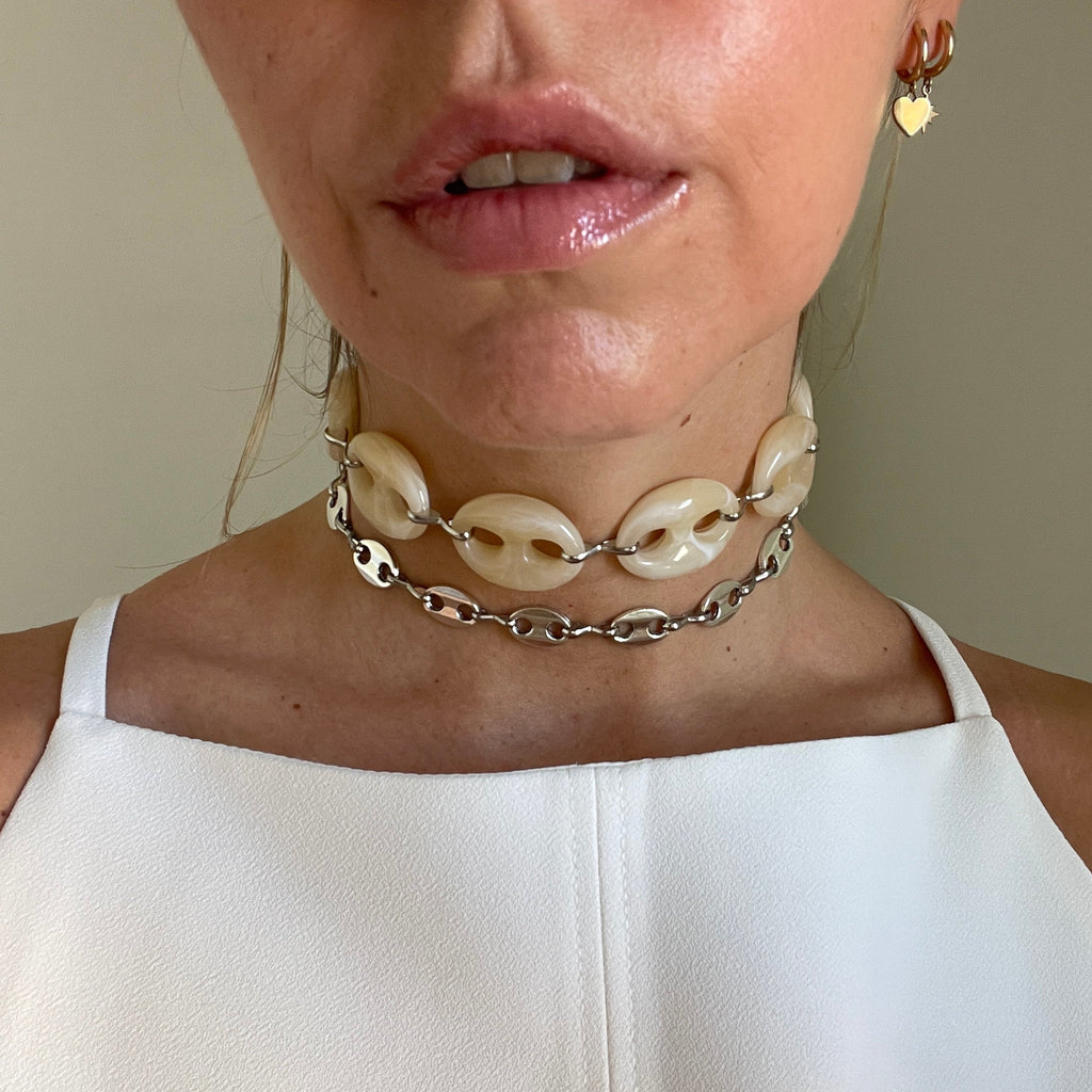 Choker Mona Beige
