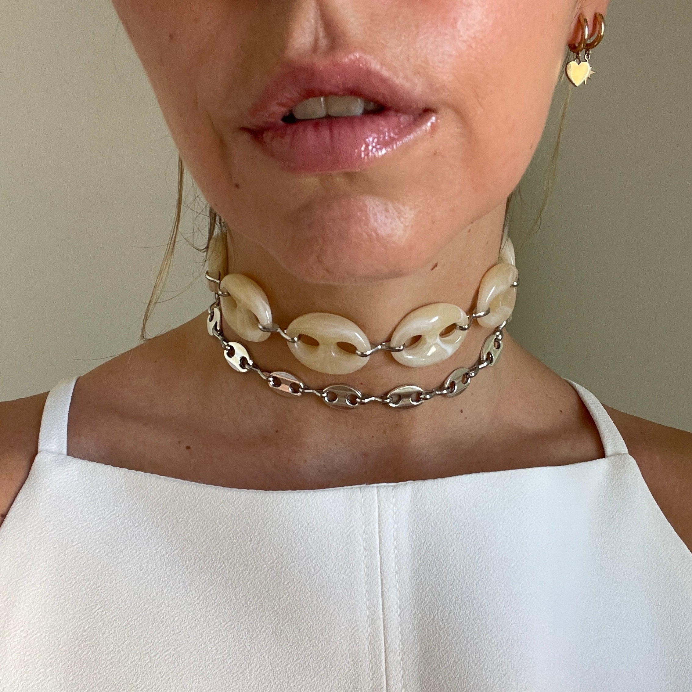 Choker Mona Beige