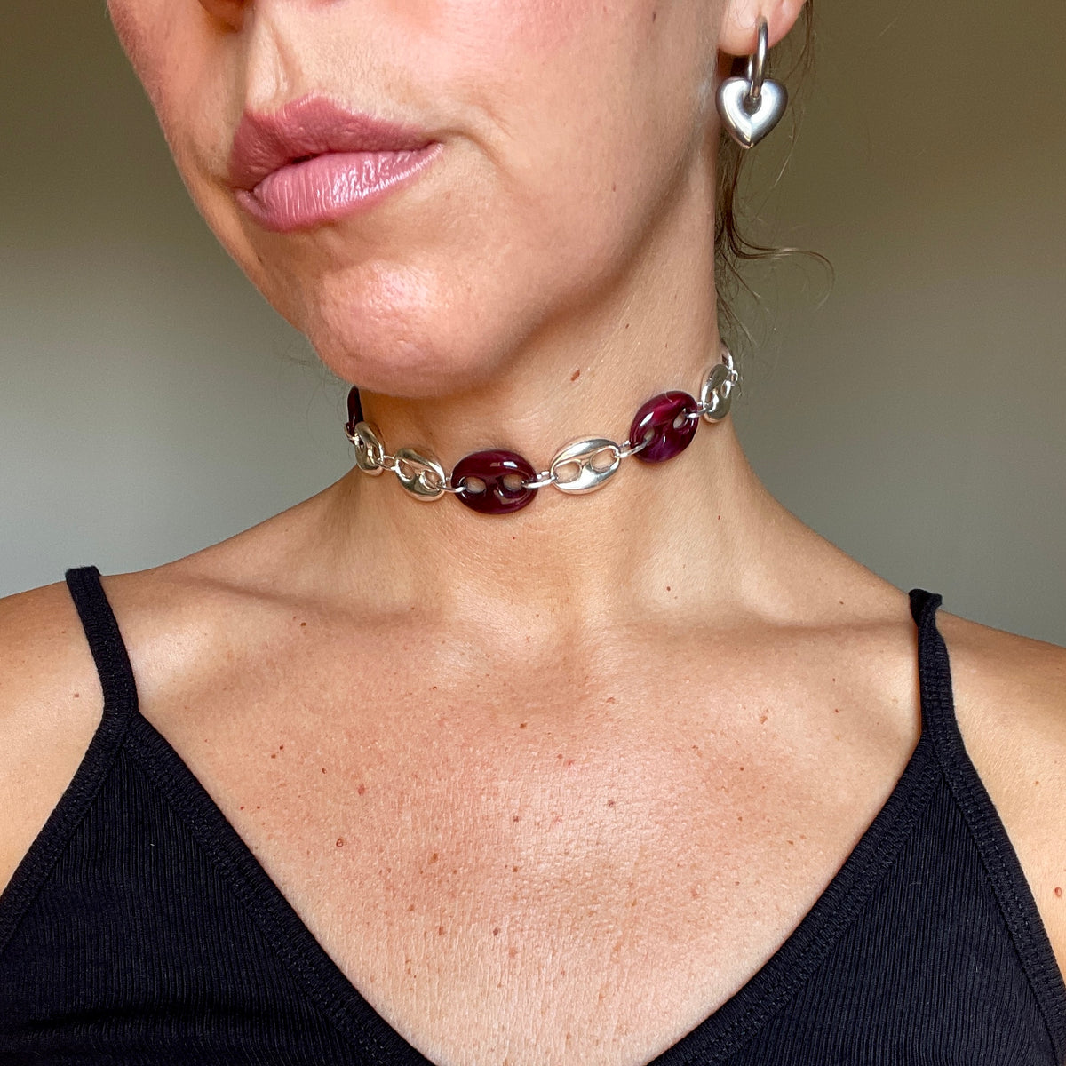 Choker Aria Bordeaux