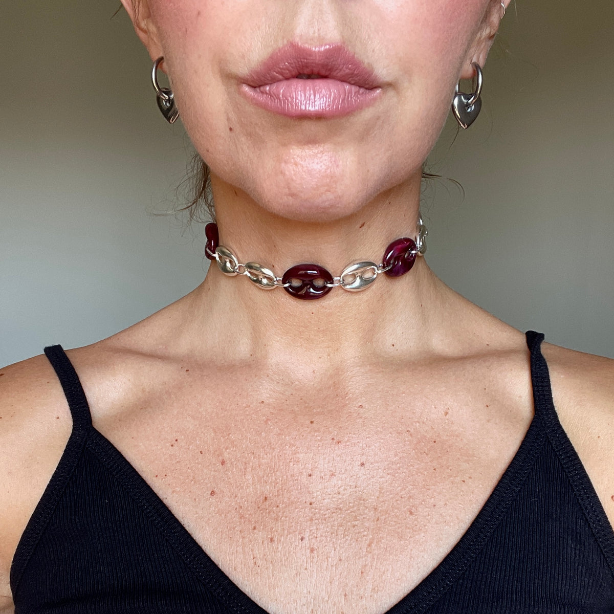 Choker Aria Bordeaux
