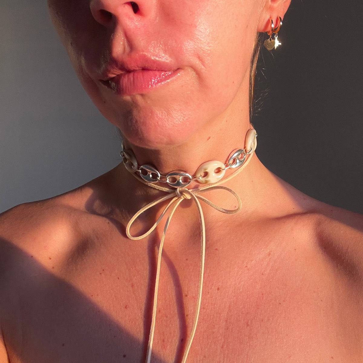 Choker Aria Beige